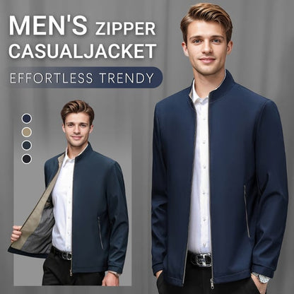 ✨HOT SALE 49% OFF✨Men's Standing Collar Zipper Casual Jacket