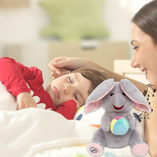 ⏳✨ OGRANICZONY CZASOWO RABAT 50%! 🎁🐘 Śliczna pluszowa zabawka w kształcie słonia do zabawy w chowanego