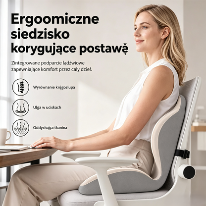 🪑 Poduszka na krzesło z pianką memory – 50% ZNIŻKI! OFERTA LIMITOWANA!💪Z podparciem pleców, ergonomiczna i wygodna – idealna do biura, samochodu i domu.Łagodzi ból pleców i zmęczenie podczas długiego siedzenia.💺