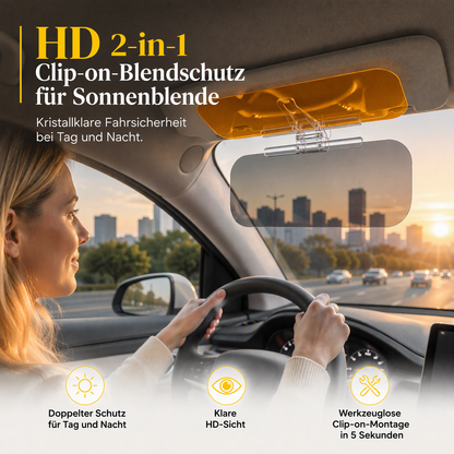 🎉💖Ponad 80 000 sprzedanych sztuk!⚡🚗Samochodowa osłona na dzień i noc – skuteczna ochrona przed oślepiającym niskim słońcem i światłami drogowymi