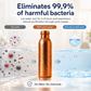 ❄️Letnia Świeżość -50%!💧Premium Butelka na Wodę z Litej Miedzi – Bez Plastiku, Inspirowana Ajurwedą