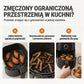 🍎 SUSZ, ODWADNIAJ I UKŁADAJ — WSZYSTKO W JEDNYM MIEJSCU! Wielopoziomowy stojak do frytkownicy beztłuszczowej ze stali nierdzewnej