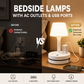 ⏰ 50% TANIEJ! 💡 Lampka nocna z USB i gniazdkami – oświetlenie i ładowanie w jednym! 🔌