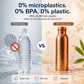 ❄️Letnia Świeżość -50%!💧Premium Butelka na Wodę z Litej Miedzi – Bez Plastiku, Inspirowana Ajurwedą