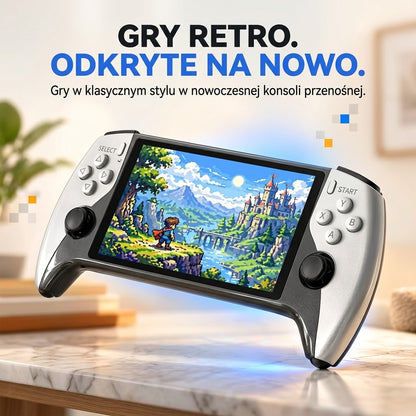 🥳 HIT WYPRZEDAŻY 2026 🥳💞 Ponad 50 tys. sprzedanych! 🎮🕹️ 50% TANIEJ! Przenośna konsola do gier SF3500 – tryb dla dwóch graczy, wygodny uchwyt, ekran HD 5″ i długi czas pracy ✨🔋