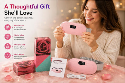 🥳 HIT 2026! 💞 Ponad 50 tys. sprzedanych! 🔥 50% TANIEJ! Pas grzewczo‑masujący na bóle menstruacyjne – ciepło, wibracje, ulga! ✨