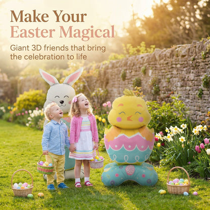 🎁 Wielkanocna promocja dla wczesnych ptaszków 🐰 Ogromny 3D stojący balon z królikiem – samodzielnie stojący, tworzy świąteczny nastrój