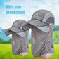 HOT SALE! Retractable brim outdoor/fishing/riding/climbing sunblock hat