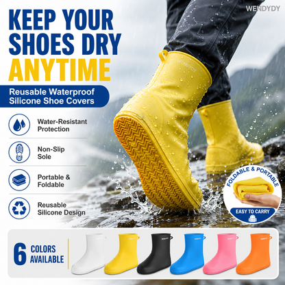 🧥 Grube wodoodporne nakładki na buty – odporne na ścieranie i idealne na deszczowe dni! ☔👟