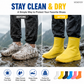 🧥 Grube wodoodporne nakładki na buty – odporne na ścieranie i idealne na deszczowe dni! ☔👟