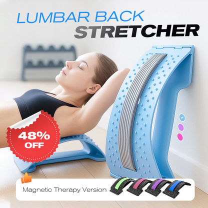 🧲 50% TANIEJ TERAZ! 🔥 Magnetyczny Rozciągacz Lędźwiowy – Masaż Akupresurowy, Przenośny Design & Łagodzi Ból Pleców 🧘‍♂️✨
