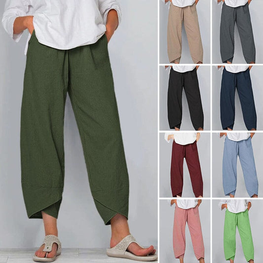 ⏰ 50% TANIEJ! 👖 Spodnie w Stylu Vintage z Asymetrycznymi Kieszeniami i Elastycznym Paskiem – Wyjątkowy Design i Komfort na Co Dzień! ✨💃