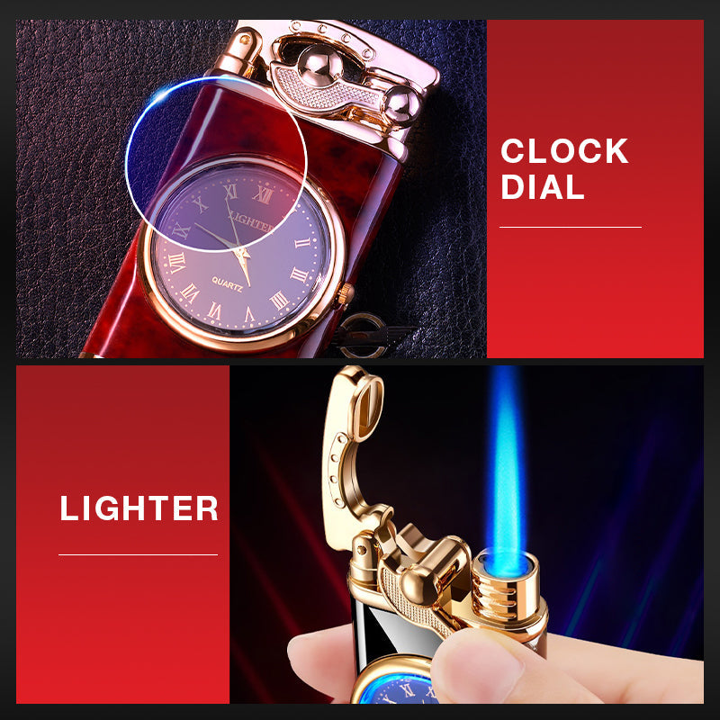 🔥2025 Hot Sale 50% OFF🔥Stylish Windproof Lighter + Digital Clock
