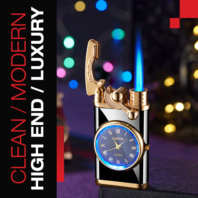 🔥2025 Hot Sale 50% OFF🔥Stylish Windproof Lighter + Digital Clock