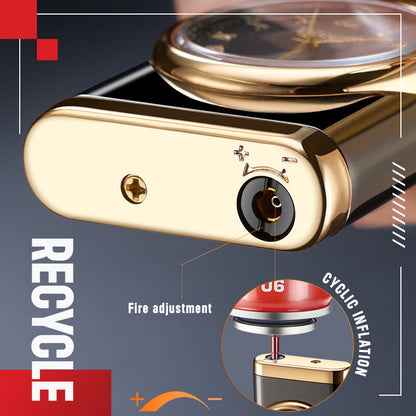 🔥2025 Hot Sale 50% OFF🔥Stylish Windproof Lighter + Digital Clock