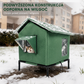 Wodoodporna budka dla kotów do użytku na zewnątrz z możliwością podwyższenia 🐱