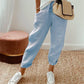 🎁 50% RABATU !! 👖🌿 Casualowe spodnie damskie z bawełny i lnu – przewiewne, z wysokim stanem i długością do kostek ✨