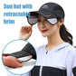 HOT SALE! Retractable brim outdoor/fishing/riding/climbing sunblock hat