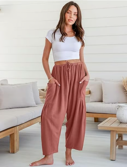 🌞Gorąca letnia wyprzedaż 50% 👖 Damskie spodnie z szerokimi nogawkami