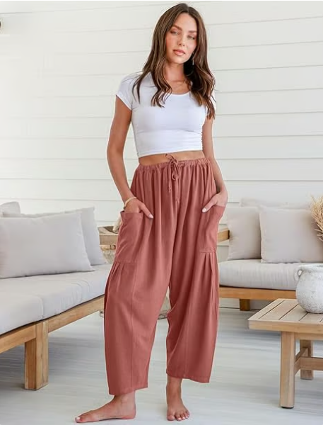 🌞Gorąca letnia wyprzedaż 50% 👖 Damskie spodnie z szerokimi nogawkami
