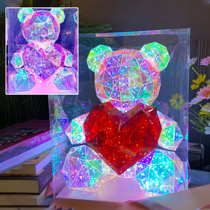 💕Specjalna oferta rocznicowa – 50% zniżki🎁 Kolorowy świecący miś