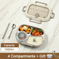 Microwaveable Stainless Steel Insulated Bento Box