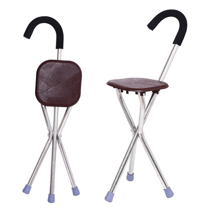 2024 New Design Elderly Crutch Stool（A great tool for seniors）Free Shipping