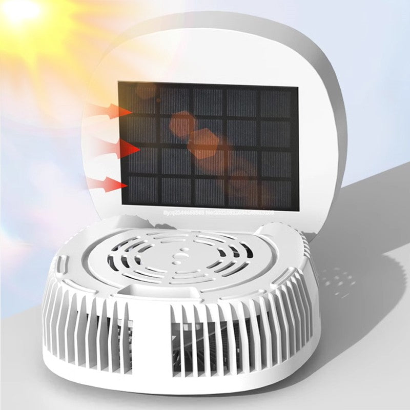 Portable Foldable Solar Fan with Light