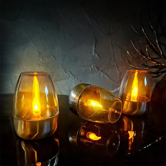 🔥6-pack solarne świece LED do herbaty na zewnątrz – bezpłomieniowe, wodoodporne IP65, migoczące lampki z czujnikiem zmierzchu do świtu, idealne do lampionów, ogrodu, kempingu, przyjęć i dekoracji domowych – ciepły kolo