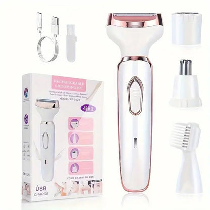 4-In-1 Electric Cordless Lady Body Hair Shaver