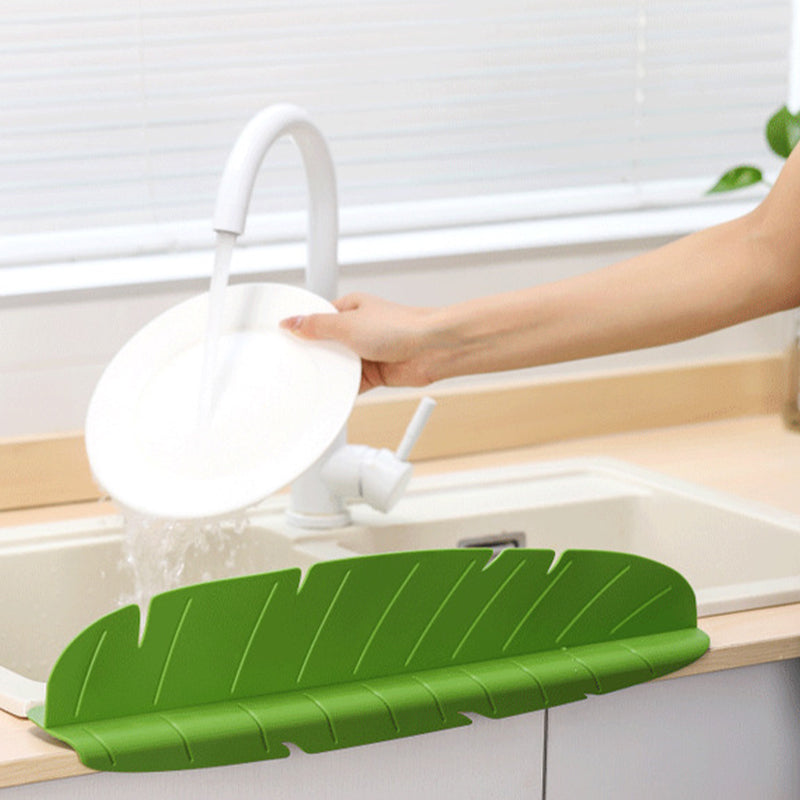 Banana Leaf Shape Silicone Sink Splash Guard