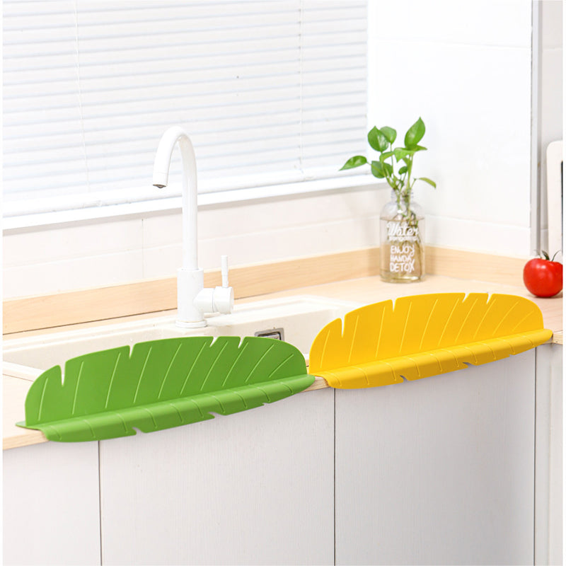 Banana Leaf Shape Silicone Sink Splash Guard