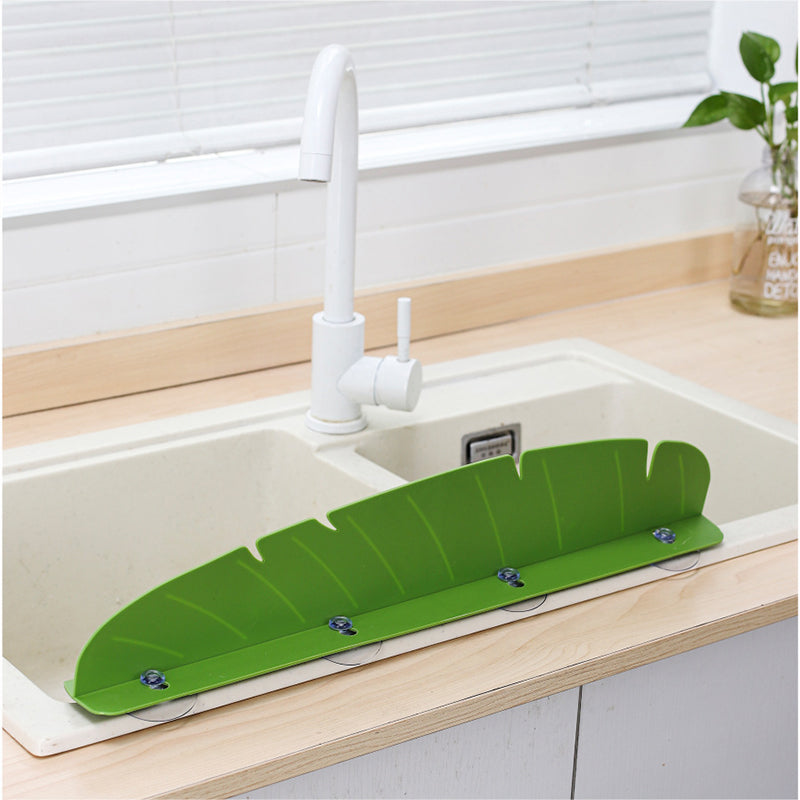 Banana Leaf Shape Silicone Sink Splash Guard