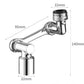 🚰 Uniwersalna obrotowa końcówka do kranu 1080° – antyrozpryskowa nakładka z przedłużeniem dla czystości i wygody! 💧✨