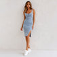 ⏰ 50% TANIEJ! 👗 Sukienka Denim z Dekoltem w Szpic – Stylowy Must-Have na Każdą Okazję! ✨💙