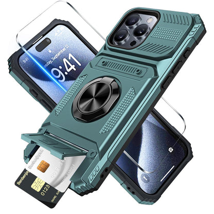 ⏰ 50% TANIEJ! 📱 Etui na iPhone z kieszonką i ringiem – podstawka, uchwyt i ochrona w jednym! 🛡️✨