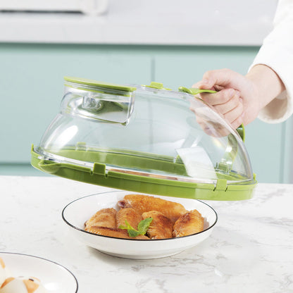 💎 50% ZNIŻKI! 💎 Przezroczysta, chroniąca przed rozpryskami pokrywka do kuchenki mikrofalowej – ergonomiczny uchwyt, zbiornik na wodę i otwór wentylacyjny 360° 🔥🍲