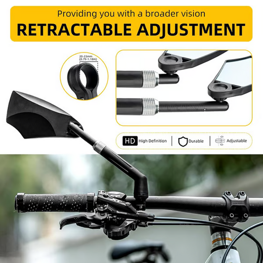 ⏰ 50% TANIEJ! 🚴 Rowerowe Lusterko Wsteczne z Regulacją 360° na Kierownicę – Bezpieczeństwo i Komfort na Każdej Drodze! 🔧✨