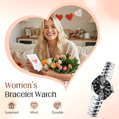 ⌚ Elegancki i wodoodporny zegarek damski – z podświetleniem tarczy, aby widzieć godzinę nawet w ciemności! ✨🌙