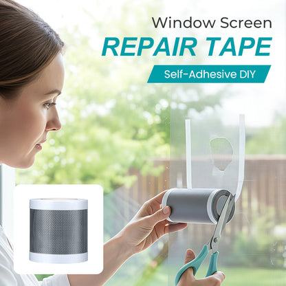 ⏰ 50% TANIEJ! Samoprzylepna Taśma do Naprawy Siatek Okiennych DIY – Szybka Naprawa Dziur i Rozdarć, Łatwa Naprawa Bez Narzędzi! ✨🛠️