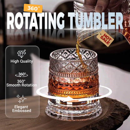 🥛 💎 Gorąca promocja – 50% zniżki ✨ 🔥 Obrotowa szklanka do whisky 360°