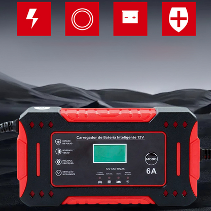 🔋 50% ZNIŻKI! ⚡ INTELIGENTNA ŁADOWARKA AKUMULATORÓW - uniwersalna do samochodów i motocykli, automatyczne wykrywanie napięcia, ochrona przed przeładowaniem, wyświetlacz LCD i kompaktowa konstrukcja 🚗🏍️