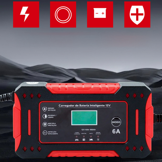 🔋 50% ZNIŻKI! ⚡ INTELIGENTNA ŁADOWARKA AKUMULATORÓW - uniwersalna do samochodów i motocykli, automatyczne wykrywanie napięcia, ochrona przed przeładowaniem, wyświetlacz LCD i kompaktowa konstrukcja 🚗🏍️