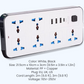 Gniazdko elektryczne z wieloma gniazdami i długim przedłużaczem – w zestawie porty USB do ładowania