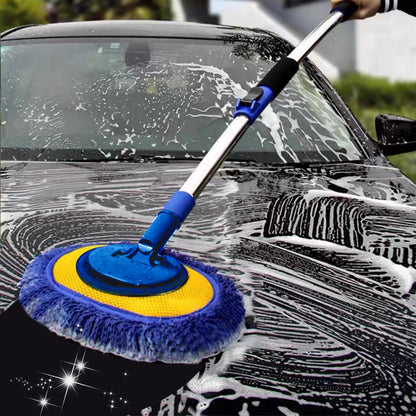 🚗 Wytrzymały Teleskopowy Mop do Mycia Samochodu z Aluminiową Rączką – Szybkie i Skuteczne Czyszczenie! 💦🧽✨