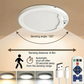 ⏰ 50% TANIEJ! 🔥🔋 Ładowalna Lampa Sufitowa LED z Czujnikiem Ruchu – Światło Tam, Gdzie Potrzebujesz! 💡✨