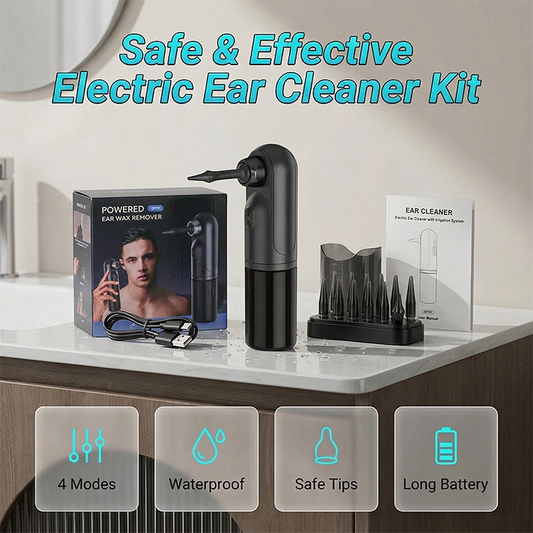 ⏰ 50% TANIEJ! 🔧 Elektryczny Zestaw do Czyszczenia Uszu – Bezpieczne, Delikatne i Skuteczne Usuwanie Woskowiny! ✨👂