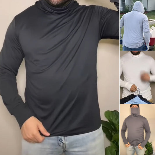 ⏰ 50% TANIEJ! ☀️ Męska Lekka Bluza z Kapturem z Ochroną UV – Szybkoschnąca i Idealna na Lato! 🏃‍♂️💨