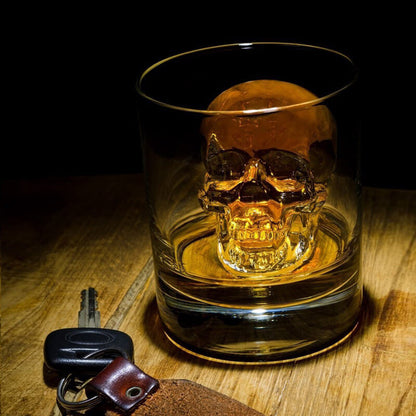 🧊Kup 2, a 3 dostaniesz gratis! 💀 Silikonowa foremka DIY w kształcie czaszki do lodu – ogromna czaszka, która topi się powoli, idealna do whisky i koktajli – foremka spożywcza i wielofunkcyjna 🥃