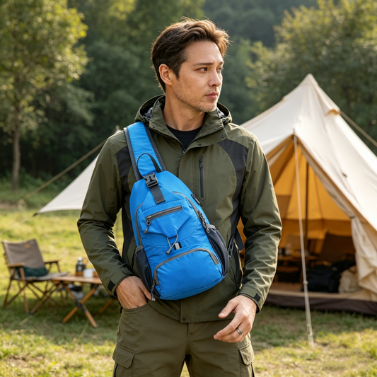 🎒 Męska torba outdoorowa na ramię 🌿 – idealna zarówno na podróże, jak i na co dzień 🌦️